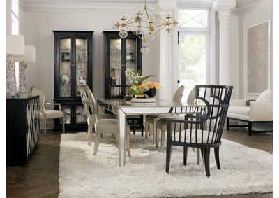 Sanctuary Romantique Oval Side Chair - 2 per carton/price ea,Hooker Furniture