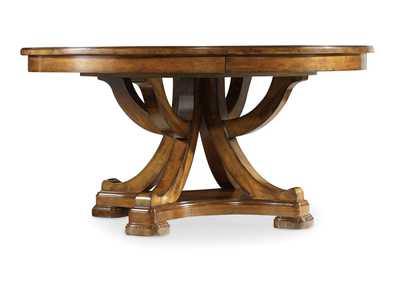 Image for Tynecastle Round Pedestal Dining Table With One 18'' Leaf