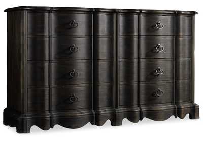 Image for Corsica Dark Eight Drawer Dresser