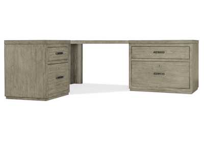 Image for Linville Falls Corner Desk With File and Lateral File