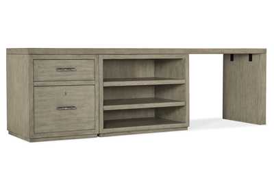 Image for Linville Falls 96" Desk with File and Open Desk Cabinet