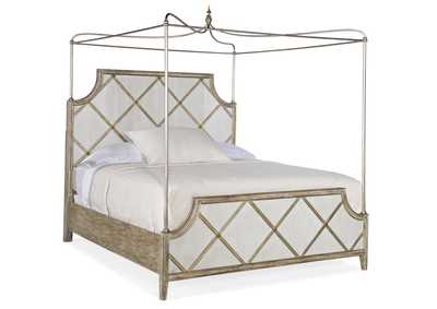 Image for Sanctuary Diamont Canopy King  Panel Bed
