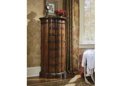 Image for Shaped Jewelry Armoire-Cherry