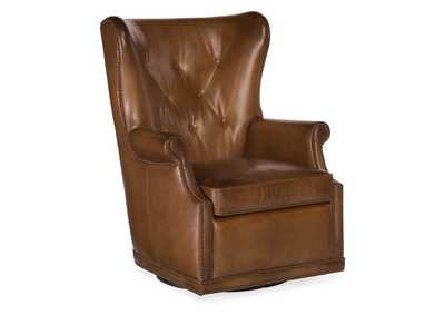 Maya Wing Swivel Club Chair,Hooker Furniture