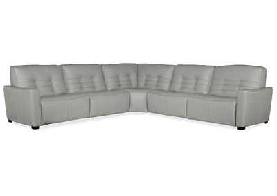 Image for Reaux 5-Piece Power Recline Sectional w/3 Power Recliners