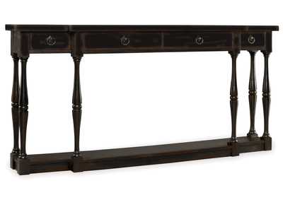 Image for Sanctuary Four-Drawer Thin Console - Ebony