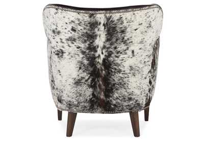 Kato Leather Club Chair W - Salt Pepper Hoh,Hooker Furniture