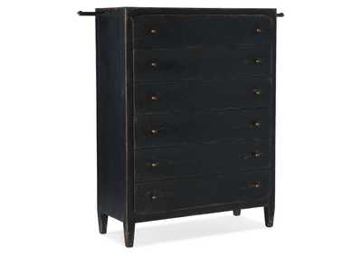 Ciao Bella Six - Drawer Chest - Black,Hooker Furniture