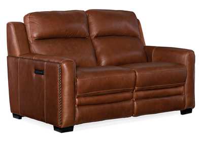 Image for Red Lincoln Power Recline Loveseat w/Power Headrest&Lumbar Rec