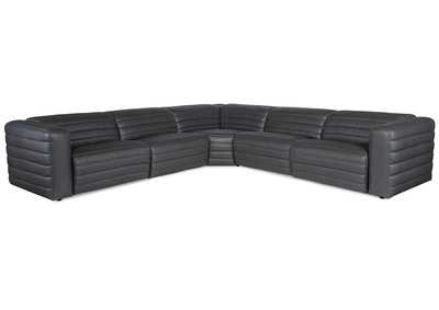 Image for Chatelain 5-Piece Power Headrest Sectional with 2 Power Recliners
