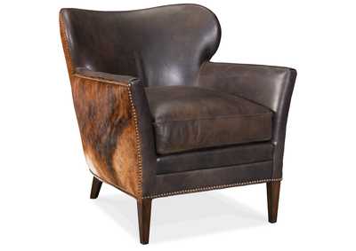Kato Leather Club Chair W - Dark Hoh,Hooker Furniture