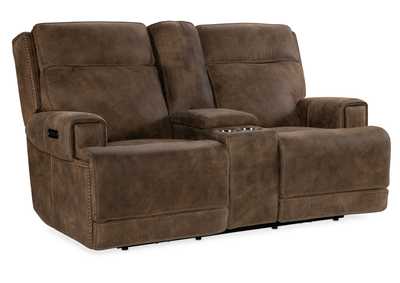 Image for Wheeler Power Console Loveseat With Power Headrest