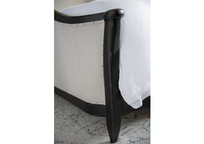 Ciao Bella Queen Upholstered Bed - Black,Hooker Furniture
