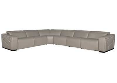 Image for Opal 6 Piece Sectional with 3 Power Recliners & Power Headrest