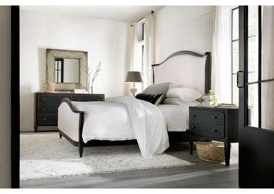 Ciao Bella Queen Upholstered Bed- Black,Hooker Furniture