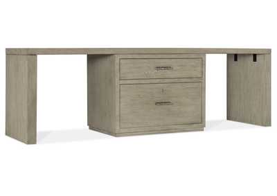 Linville Falls 96" Desk With Centered Lateral File