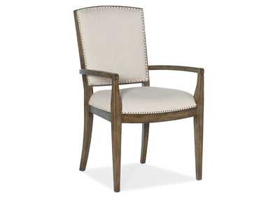 Sundance Carved Back Arm Chair - 2 Per Ctn - Price Ea,Hooker Furniture