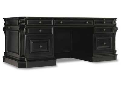 Image for Telluride 76'' Executive Desk w/Leather Panels