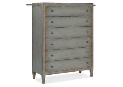 Ciao Bella Six - Drawer Chest - Speckled Gray,Hooker Furniture