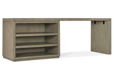 Image for Linville Falls 84" Desk with Open Desk Cabinet
