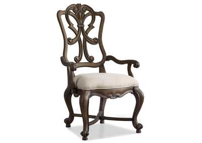 Rhapsody Wood Back Arm Chair - 2 Per Carton - Price Ea,Hooker Furniture