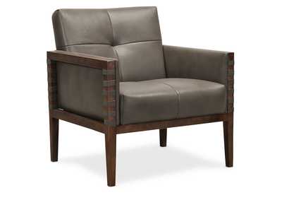 Image for Carverdale Leather Club Chair w/Wood Frame