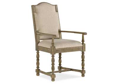 La Grange Kruschel Square Back Arm Chair - 2 Per Carton - Price Ea,Hooker Furniture