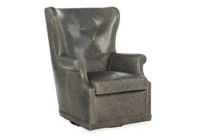 Mai Wing Swivel Club Chair,Hooker Furniture