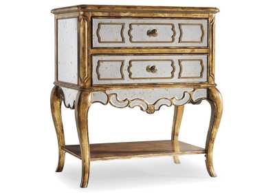 Image for Sanctuary Mirrored Leg Nightstand - Bling