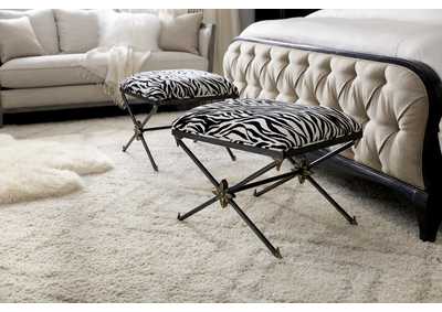 Sanctuary Zebre Bed Bench,Hooker Furniture
