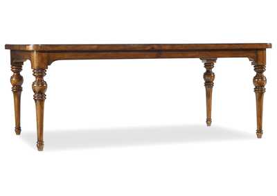 Tynecastle Rectangle Leg Dining Table With Two 18'' Leaves,Hooker Furniture