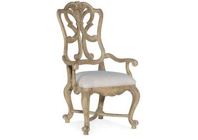 Castella Wood Back Arm Chair - 2 Per Ctn - Price Ea,Hooker Furniture