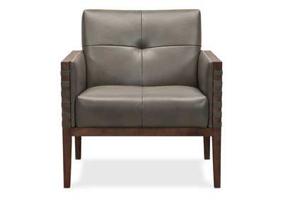 Carverdale Leather Club Chair w/Wood Frame,Hooker Furniture