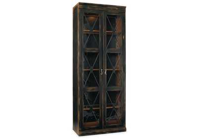 Image for Sanctuary Two-Door Thin Display Cabinet - Ebony