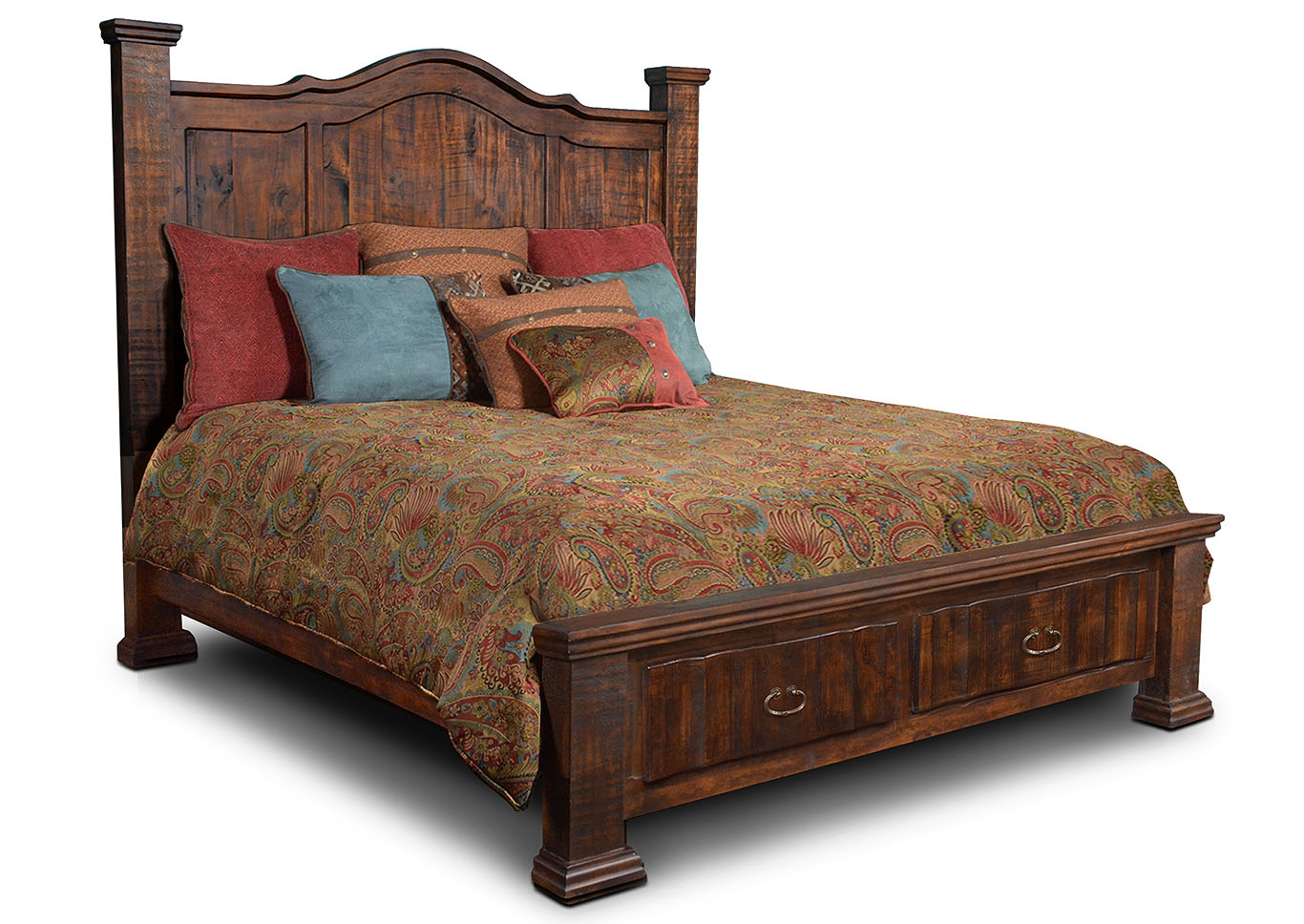 Grand Rustic California King Bed,Horizon Home