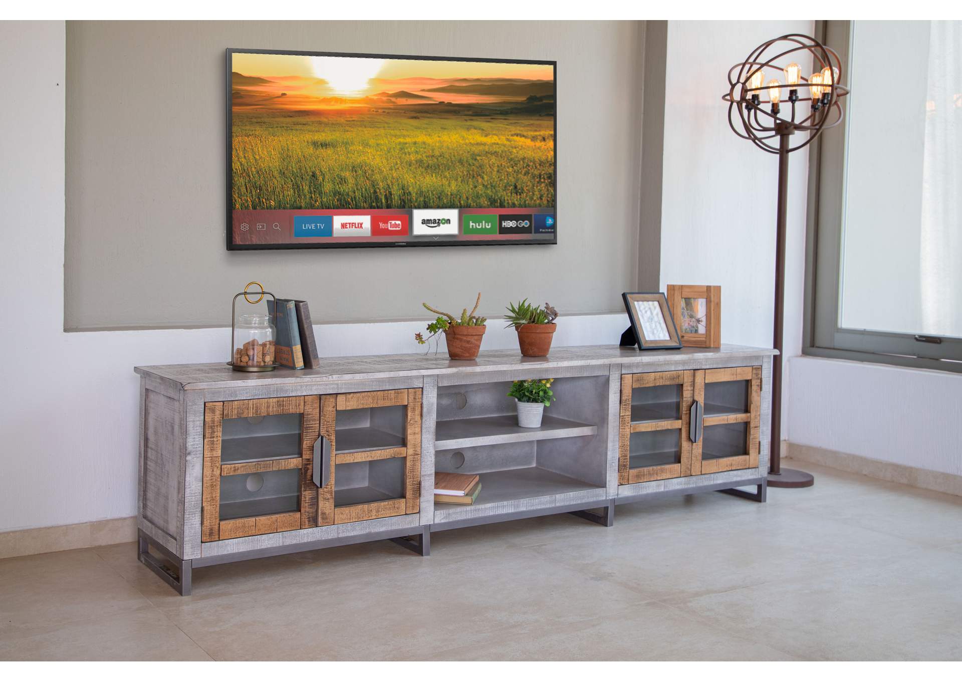 Mita 93" TV Stand, 4 doors,International Furniture Direct