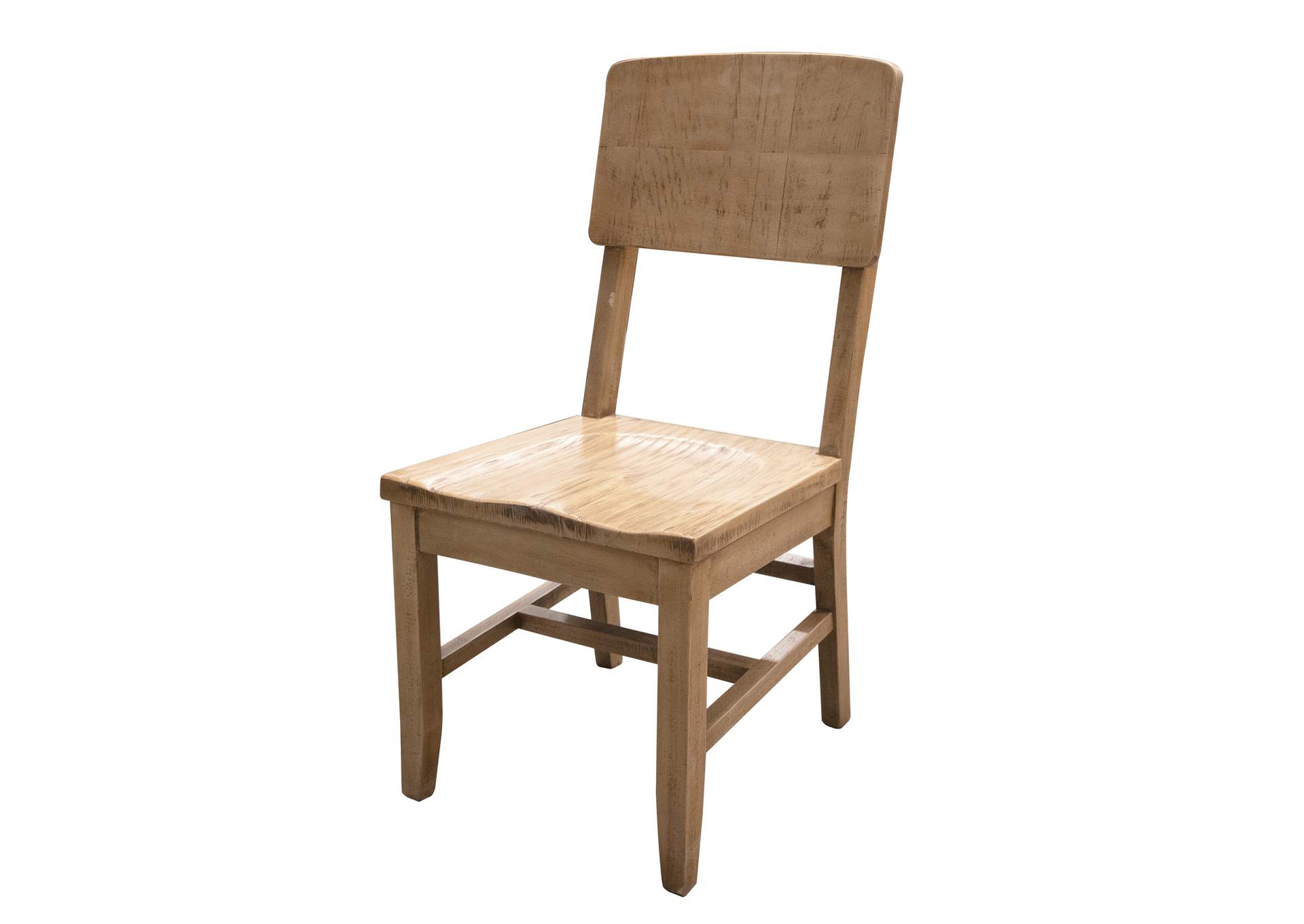 Mita Solid wood Chair w/ wooden seat (Set of 2),International Furniture Direct