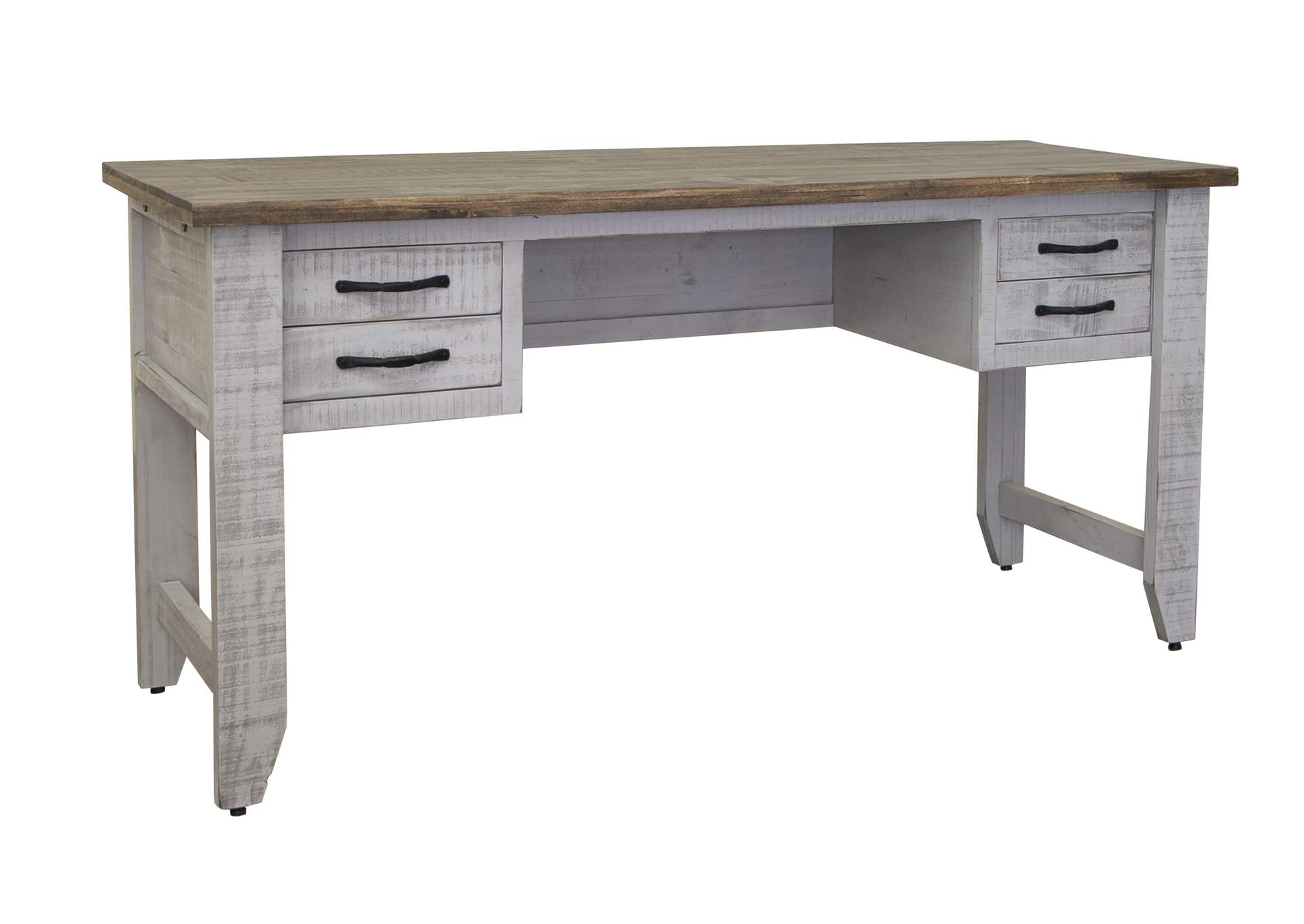 Pueblo Gray 4 Drawers, Desk,International Furniture Direct