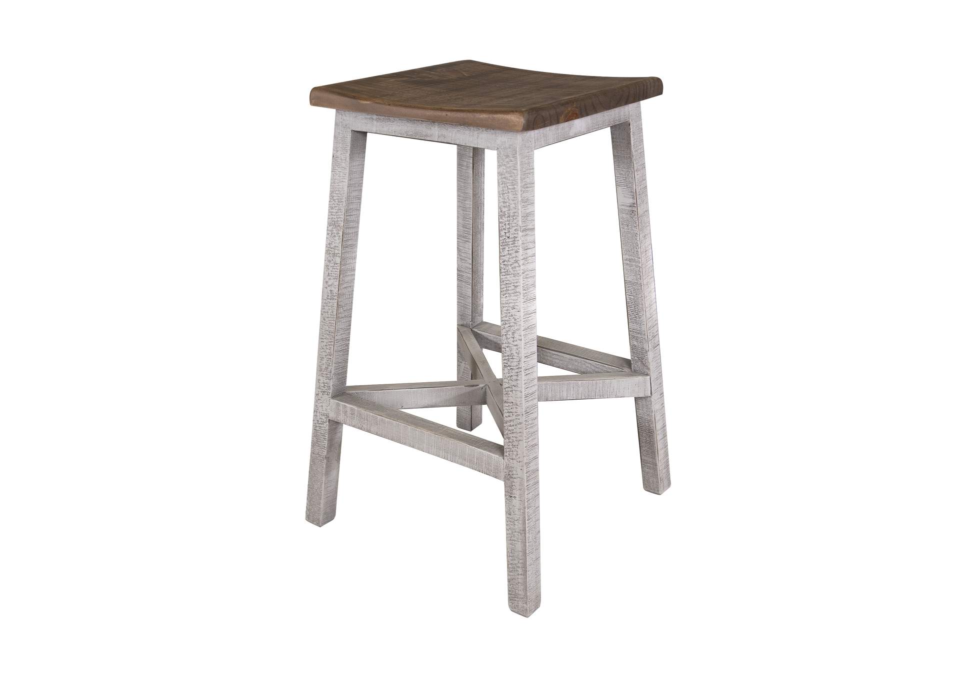 Pueblo Gray 24 Stool (Set of 2),International Furniture Direct