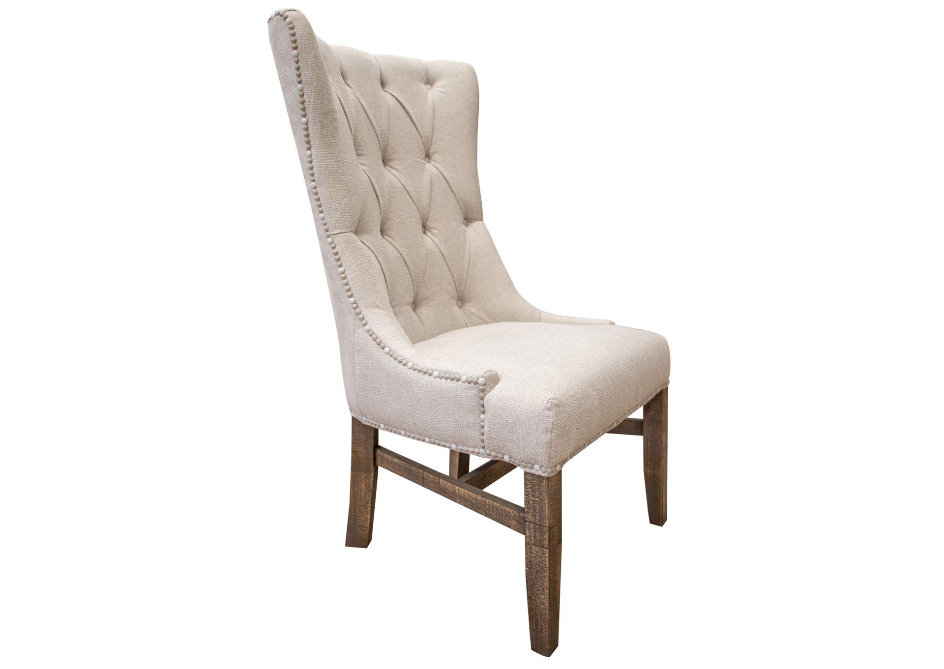 Aruba Tufted Back Side Chair w/ a nailhead trim (Set of 2),International Furniture Direct