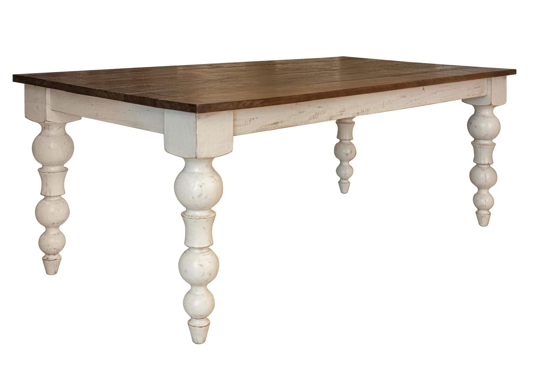 Rock Valley Dining Table w/ Turned Legs,International Furniture Direct