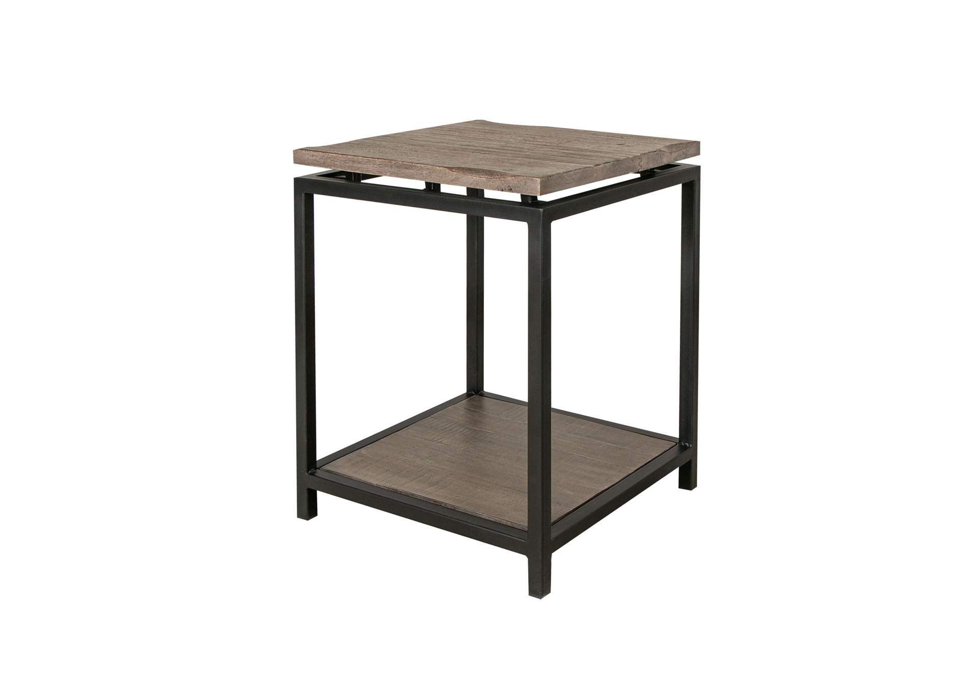 Blacksmith End Table, w/ shelf,International Furniture Direct
