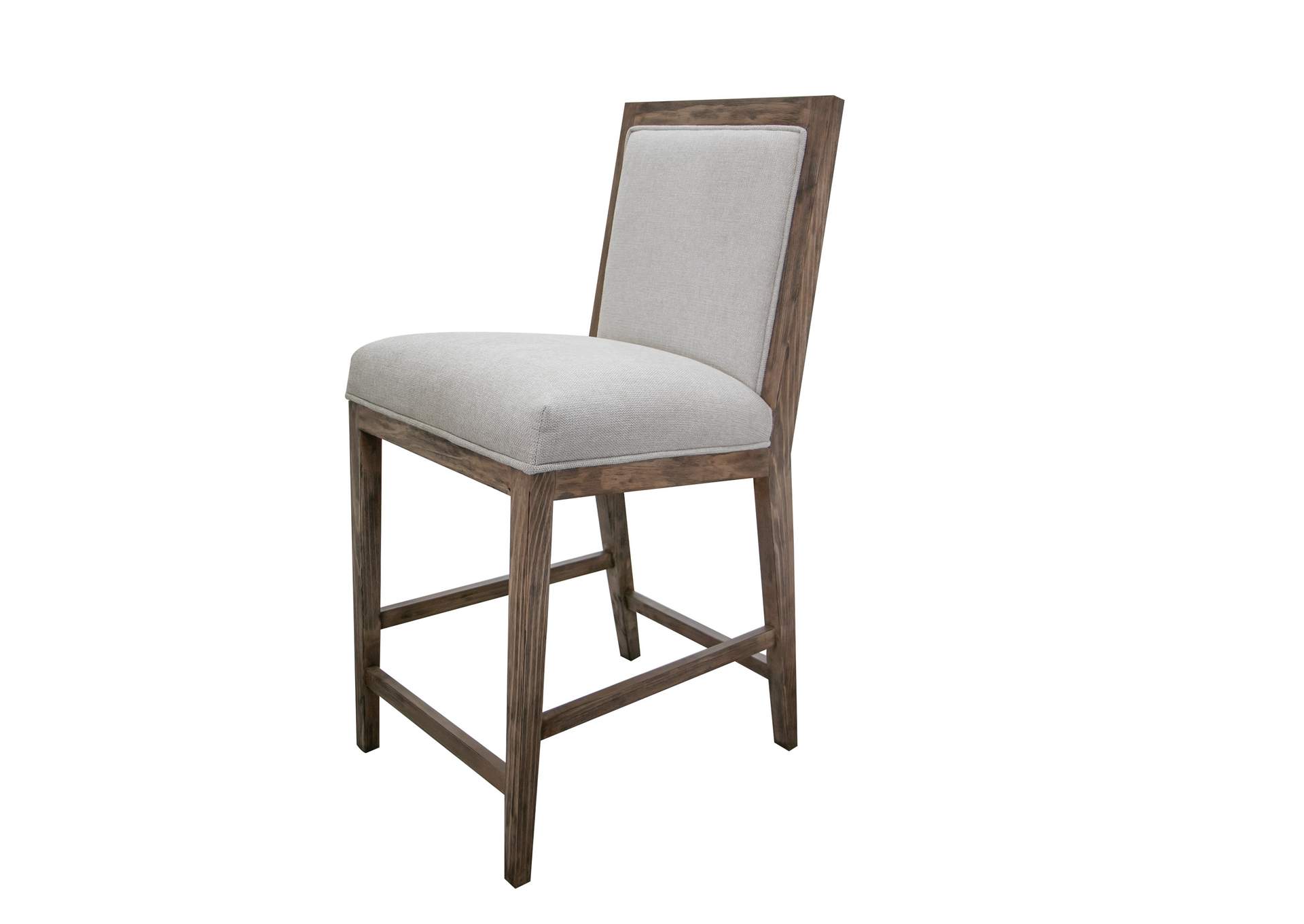 Sahara 24" Uph. Barstool, brown finish,International Furniture Direct