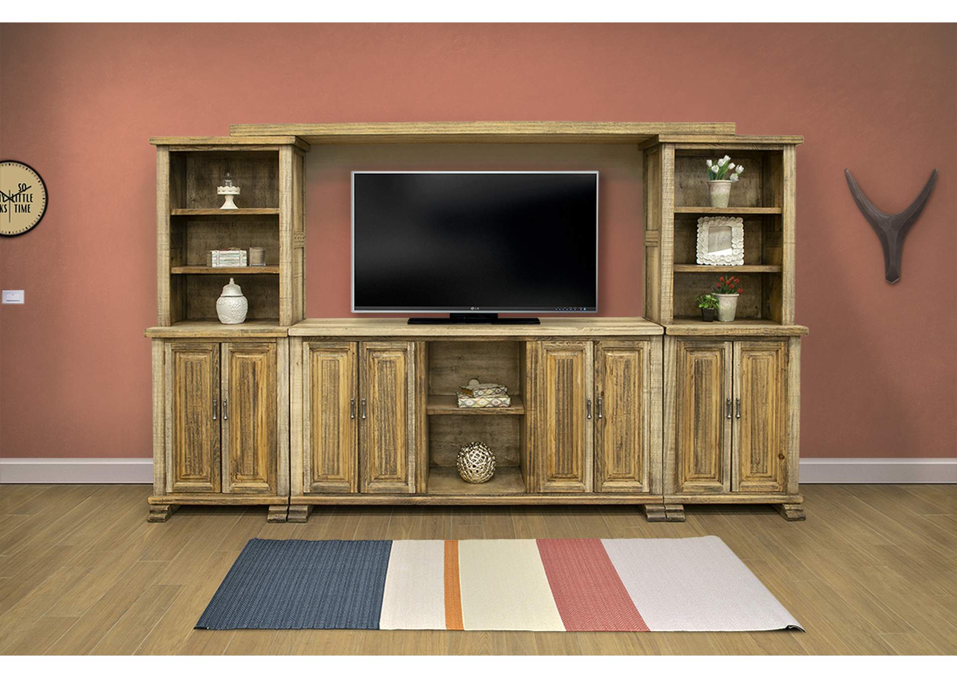 Marquez Two Tone Light Brown Tv Stand / Console/ Wallunit,International Furniture Direct