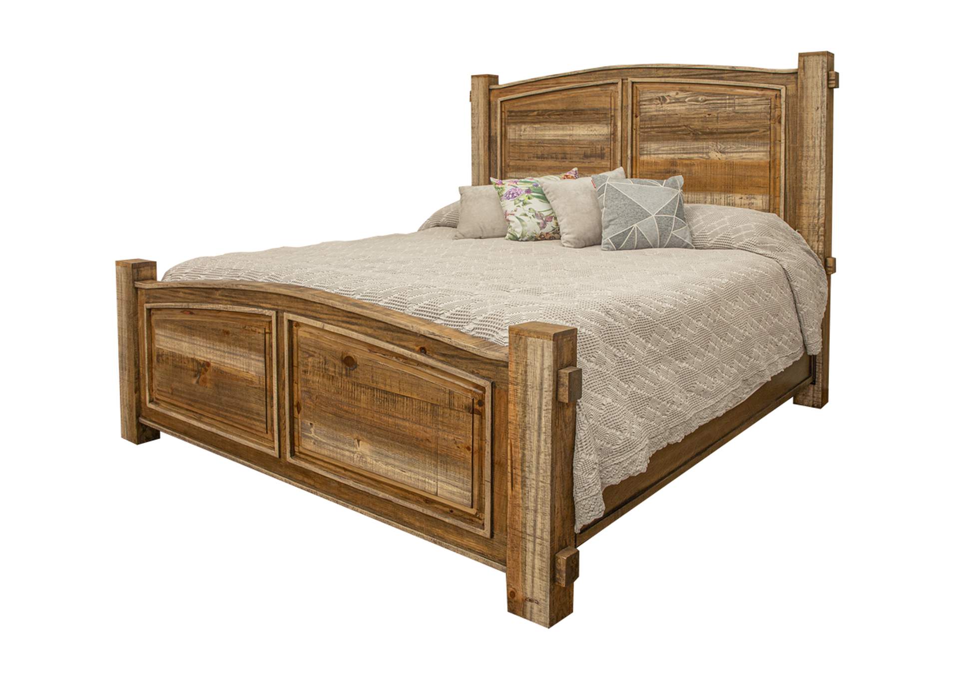 Marquez Two tone light Brown Queen Headboard,International Furniture Direct