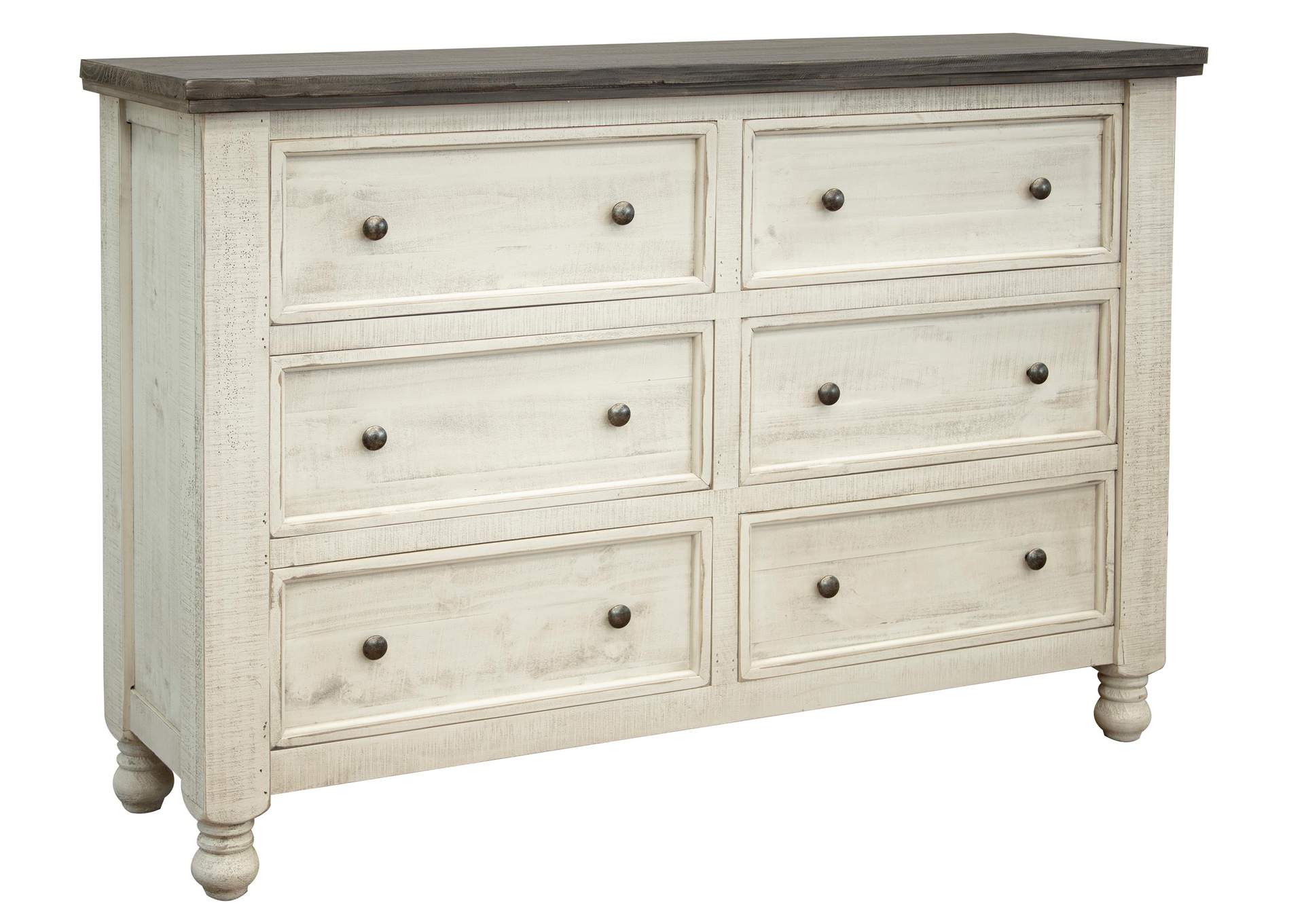 Stone 6 Drawer Dresser,International Furniture Direct