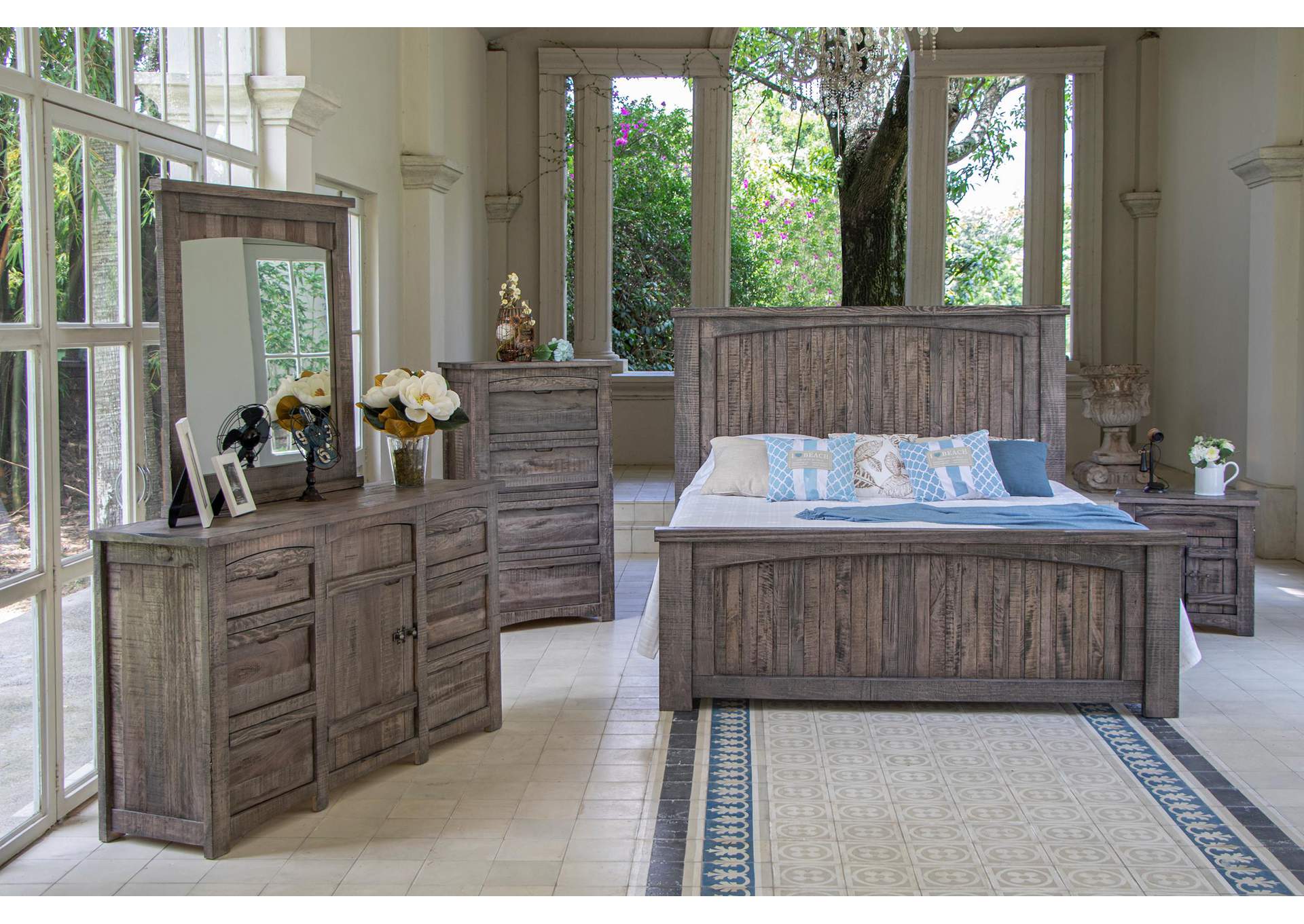 San Antonio Gray Mirror,International Furniture Direct