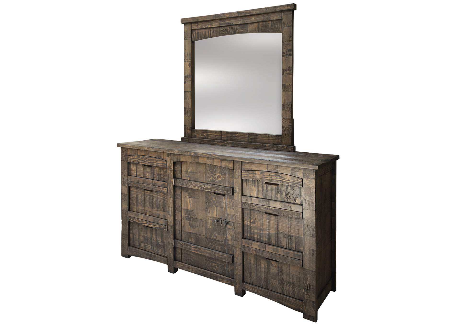 San Antonio Gray Mirror,International Furniture Direct