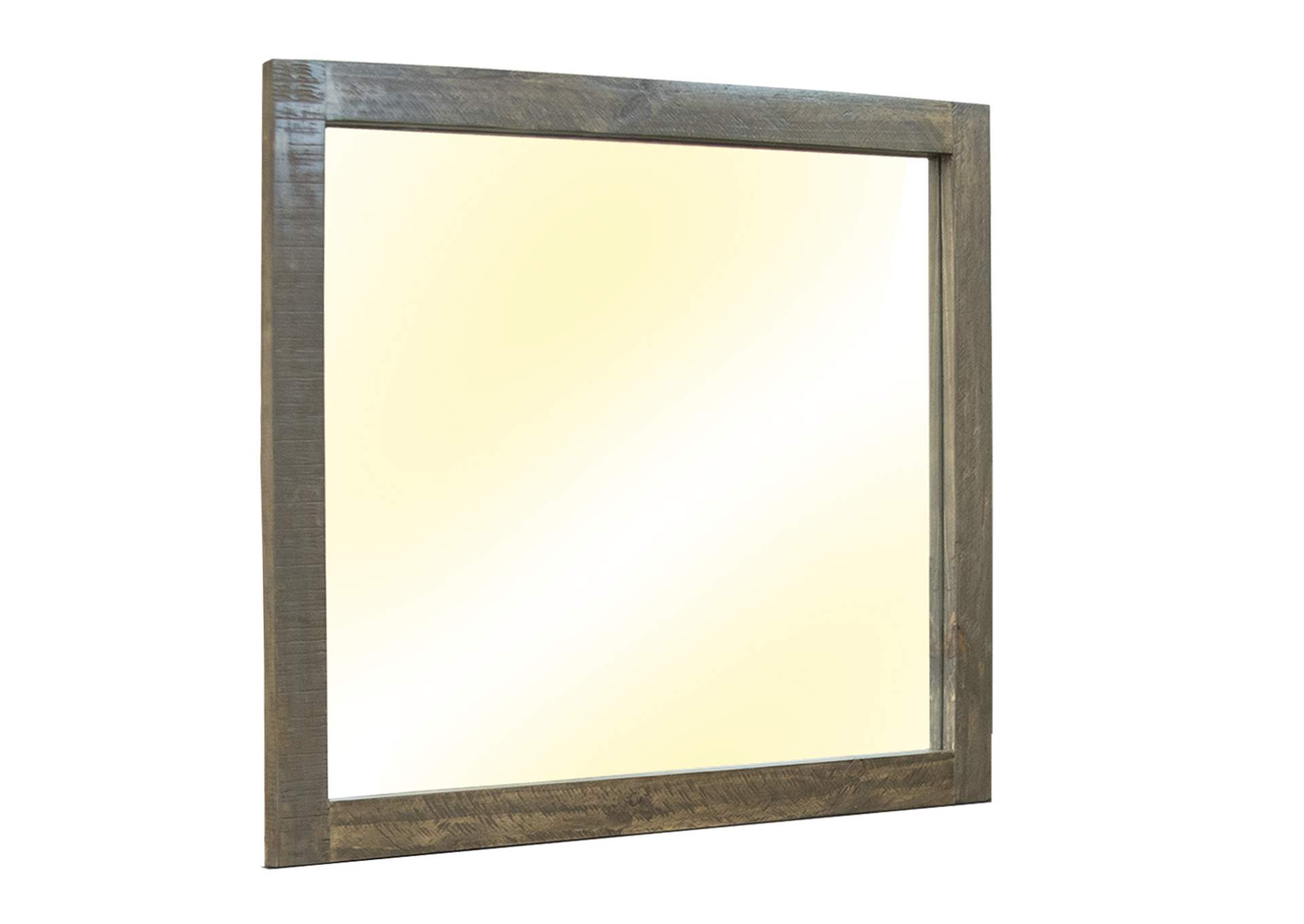 Loft Brown Two tone Gray & Brown Mirror,International Furniture Direct