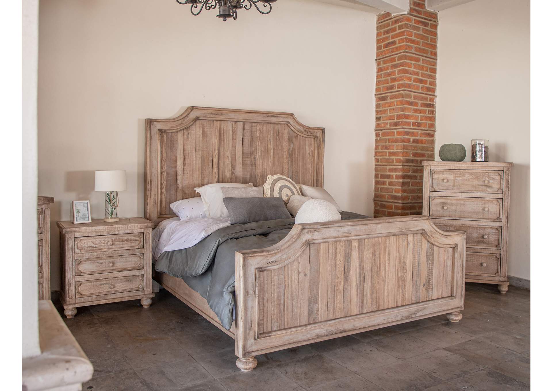 Aruba Natural 4 Drawer Chest,International Furniture Direct